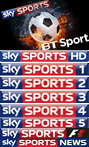 Sky Sports and BT Sports!