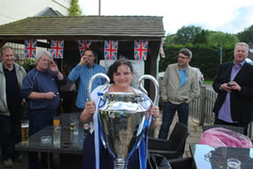 Ardent Chelsea fan Cath with 'Big Ears'