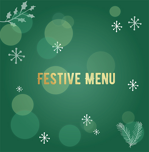 Festive menu heading